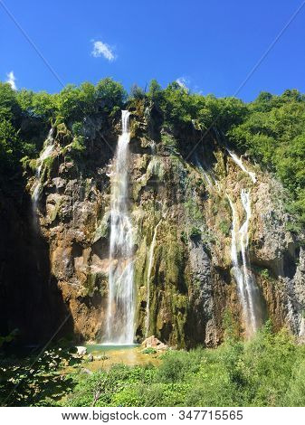 Big Waterfall (veliki Slap Or Slap Plitvica), Plitvice Lakes National Park Or Nacionalni Park Plitvi