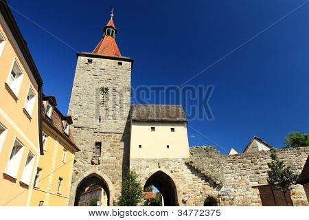 Celem Nuremberg w Neustadt Aisch w okresie letnim.