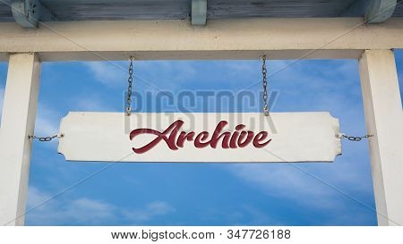 Street Sign The Direction Way To Archive