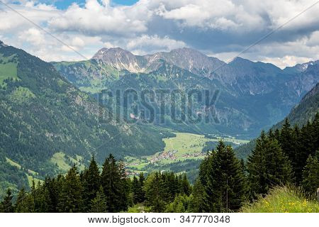 Landscape Around Bad Hindelang In Bavaria, Germany