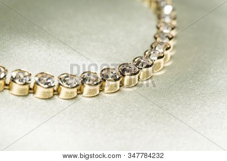 Gold Bracelet With Cubic Zirconia