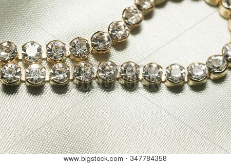 Gold Bracelet With Cubic Zirconia