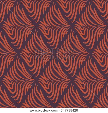 A Zebra Striped Geometric Diamond Shaped Seamless Vector Pattern. Graphic Surface Print Design.