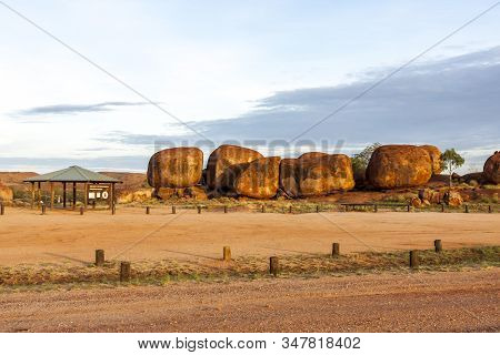 Place For Camping Near Devils Marbles (karlu Karlu) Conservation Reserve, Northern Territory, Austra