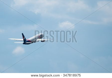 July 2, 2019, Moscow, Russia. Airplane Boeing 767-300 Azur Air Airline At Vnukovo Airport In Moscow.