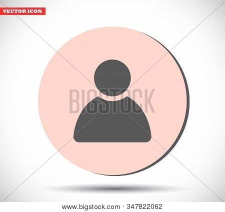 Human Vector Icon , Lorem Ipsum Flat Design