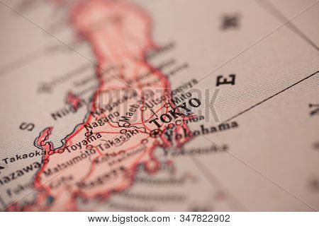 Tokyo In Vintage World Atlas