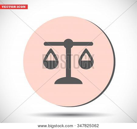 Libra Vector Icon , Lorem Ipsum Flat Design