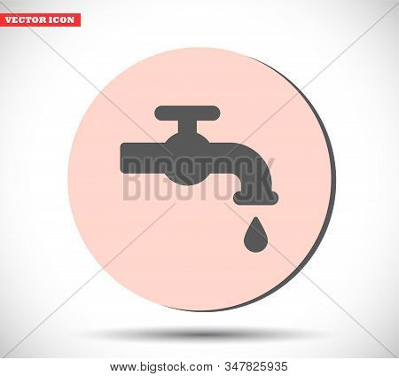 Kitchen Faucet Iconvector Icon , Lorem Ipsum Flat Design