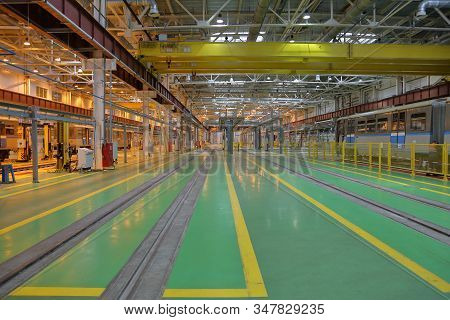Subway Train Service Depot. Moscow, Russia
