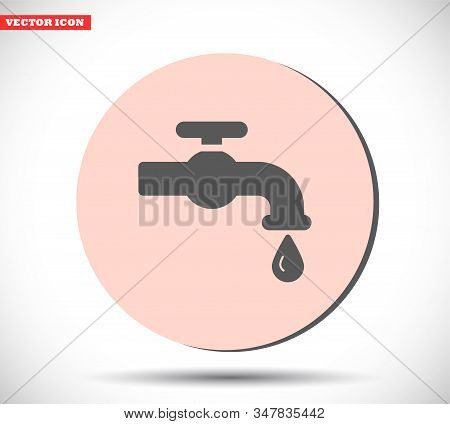 Kitchen Faucet Iconvector Icon , Lorem Ipsum Flat Design