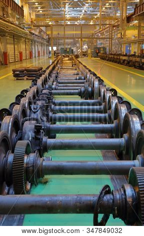 Subway Train Service Depot. Moscow, Russia