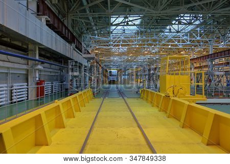Subway Train Service Depot. Moscow, Russia