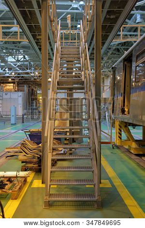 Subway Train Service Depot. Moscow, Russia