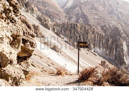 Picture Of Trekking Foothpath In Mountains, Stock Photo