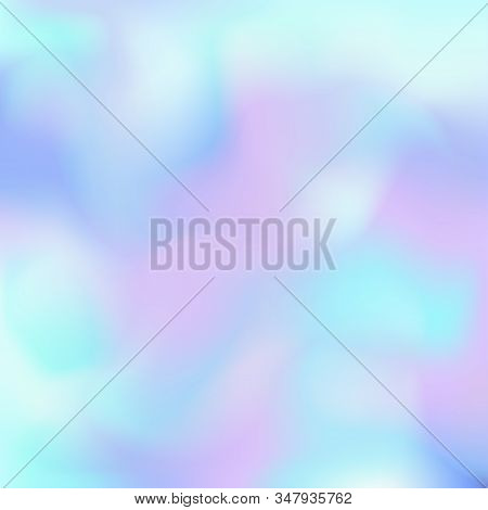 Viridescent Design In Pastel Hues. Holographic, Pearlescent Paper Texture. Hologram Abstract Vector 