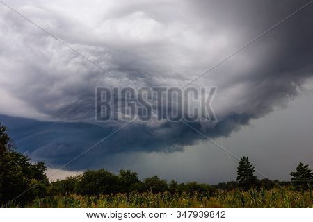 Storm Clouds Saskatchewan Ominous Wheat Fields, Day