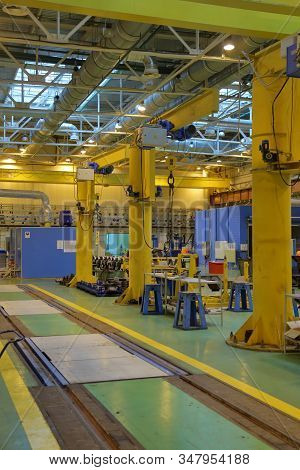 Subway Train Service Depot. Moscow, Russia