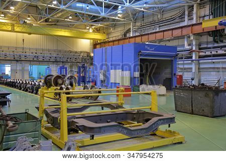 Subway Train Service Depot. Moscow, Russia