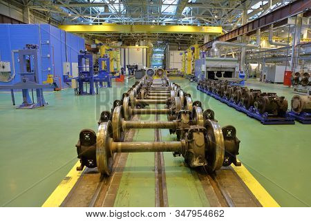 Subway Train Service Depot. Moscow, Russia