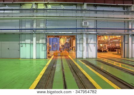 Subway Train Service Depot. Moscow, Russia
