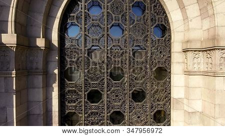 Facade Of Mesrop Mashtots Institute Of Ancient Manuscripts, Aerial View
