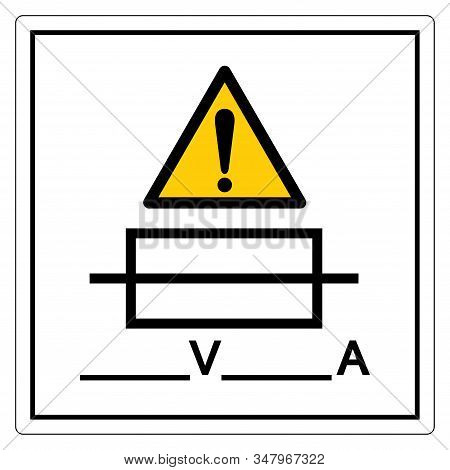 Fuse (writable) Symbol Sign, Vector Illustration, Isolate On White Background Label .eps10