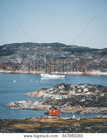 View Of Oqaatsut Settlement Rodebay - Oqaatsut, Formerly Rodebay, Is A Settlement In The Qaasuitsup 