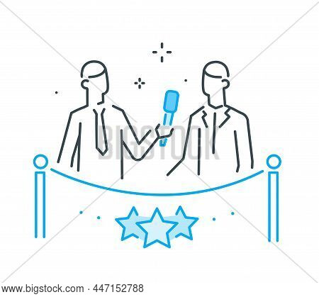 Star Gives Interview, Red Carpet, Award, Journalism, Media