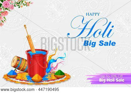 Happy Holi Background Card Design For Color Festival Of India Celebration Greetings
