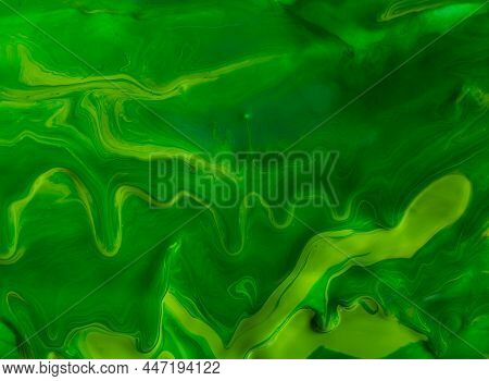 Abstract Image Of Green Watercolour Background As Pattern Or Texture