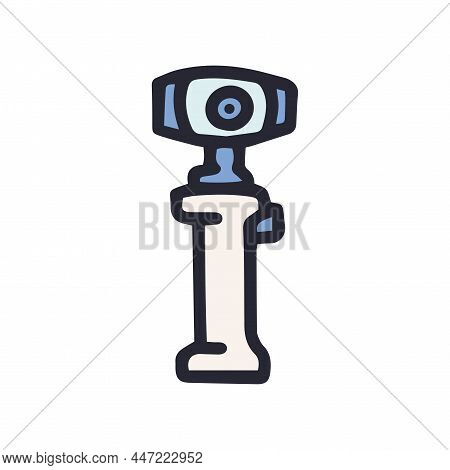 Action Camera Steadicam Color Vector Doodle Simple Icon