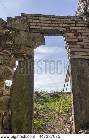 Ancient Rock Church Near Village Of Mihalich, Bulgaria