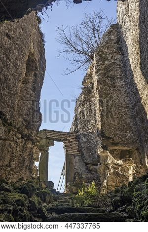 Ancient Rock Church Near Village Of Mihalich, Bulgaria