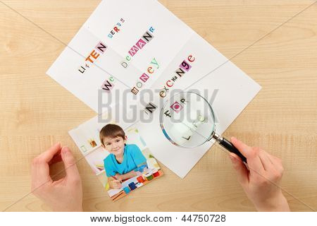 Ahşap masa yakın Tarih hırsızı şartları mektup