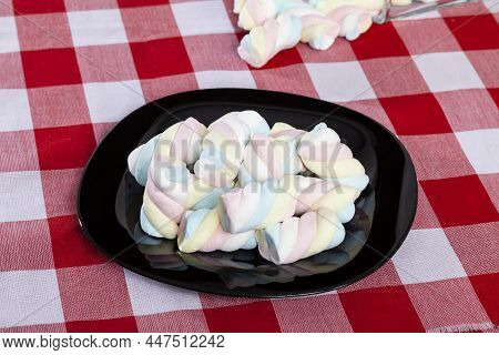 Multicolored Marshmallows - Tasty, Colorful And Fluffy Marshmallows.
