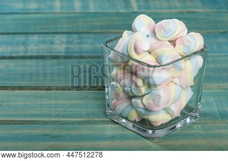 Multicolored Marshmallows - Tasty, Colorful And Fluffy Marshmallows.