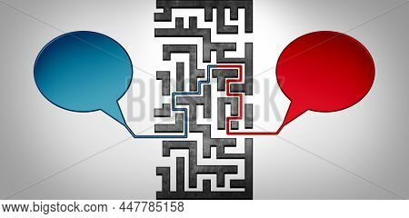 Communication Challenges And Communicating Challenge Solution Concept As A A Maze With Two Different