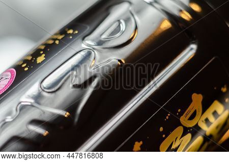 London, United Kingdom - January 23, 2022 Dead Man's Fingers In A Distinctive Black Bottle,  A Blend