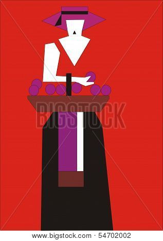Woman wearing a hat