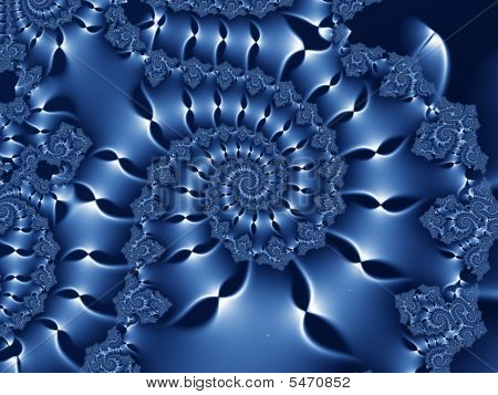 Spirale blu scuro