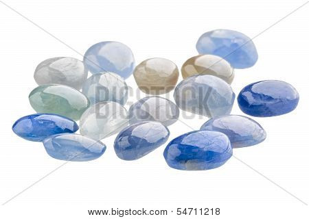 Pile Of Blue Sapphire Cabochons