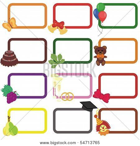 decor frames on white background