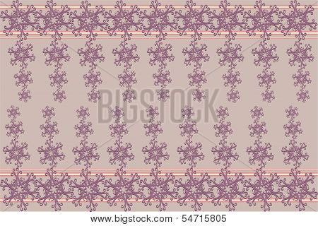beige background with pink pattern.