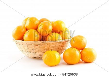 Mandarins In And Out The Basket