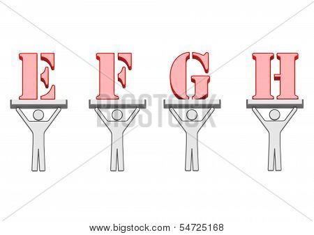 Alphabet EFGH