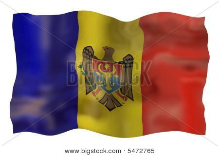 Drapeau de la Moldavie Vintage