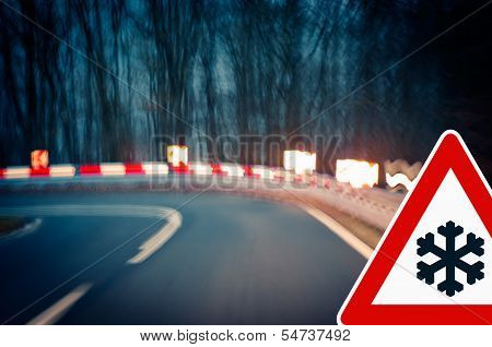 caution - curvy road
