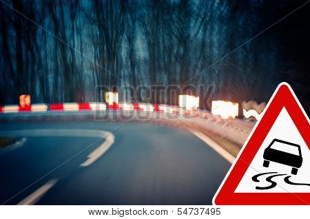 caution - curvy road
