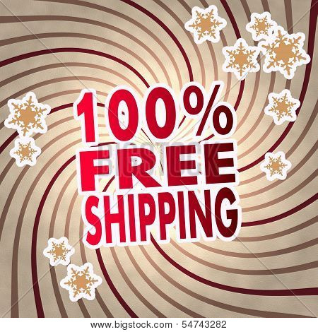 Red Vintage Wooden 100 Percent Freeshipping Symbol